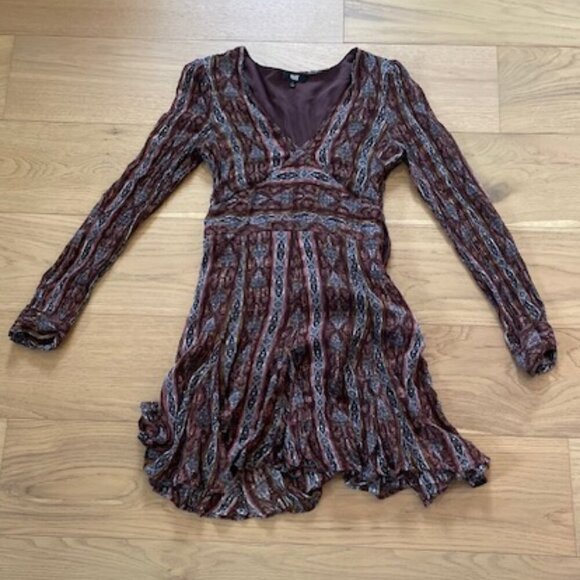 Paige Brown Bucatini Midi Dress Size 6 - Picture 3 of 8